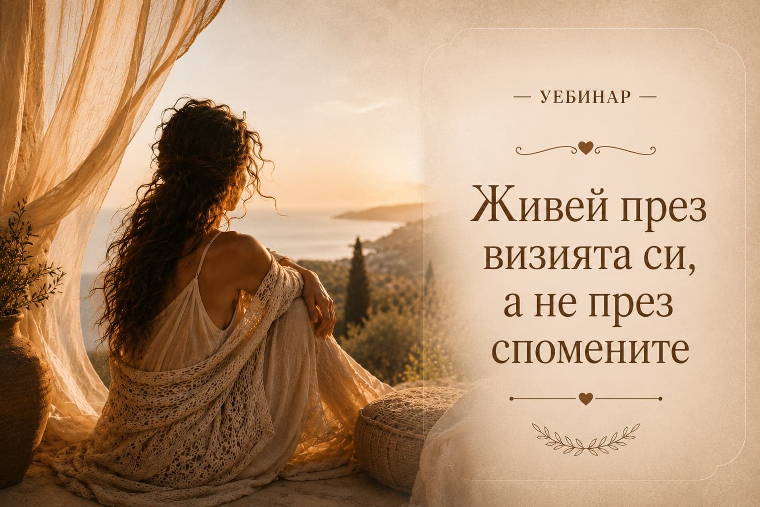 Живей през визията си, а не през спомените